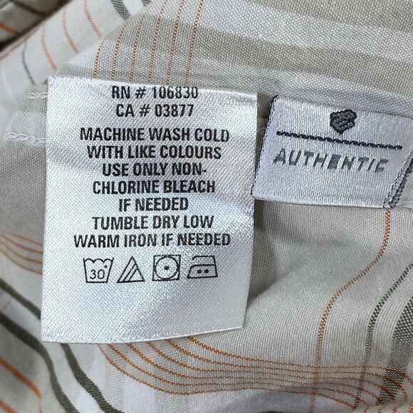 Rocawear Shirt Mens XXXL Tan Green Orange Plaid Long Sleeve Button Down Cotton - Picture 11 of 12